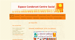 Desktop Screenshot of espacecondorcet.org