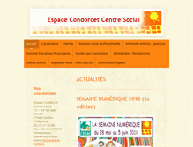 Tablet Screenshot of espacecondorcet.org